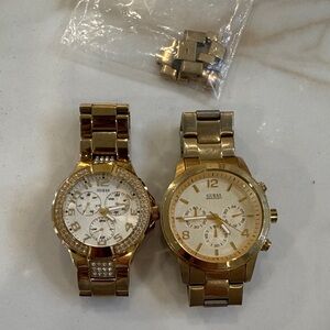 Guess Men's Gold Watch Duo